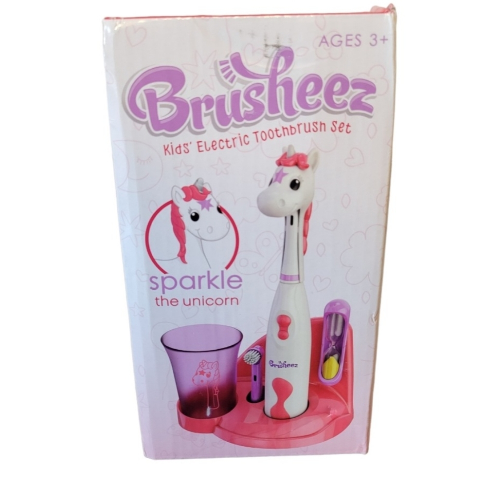 Brusheez kids electric unicorn toothbrush set